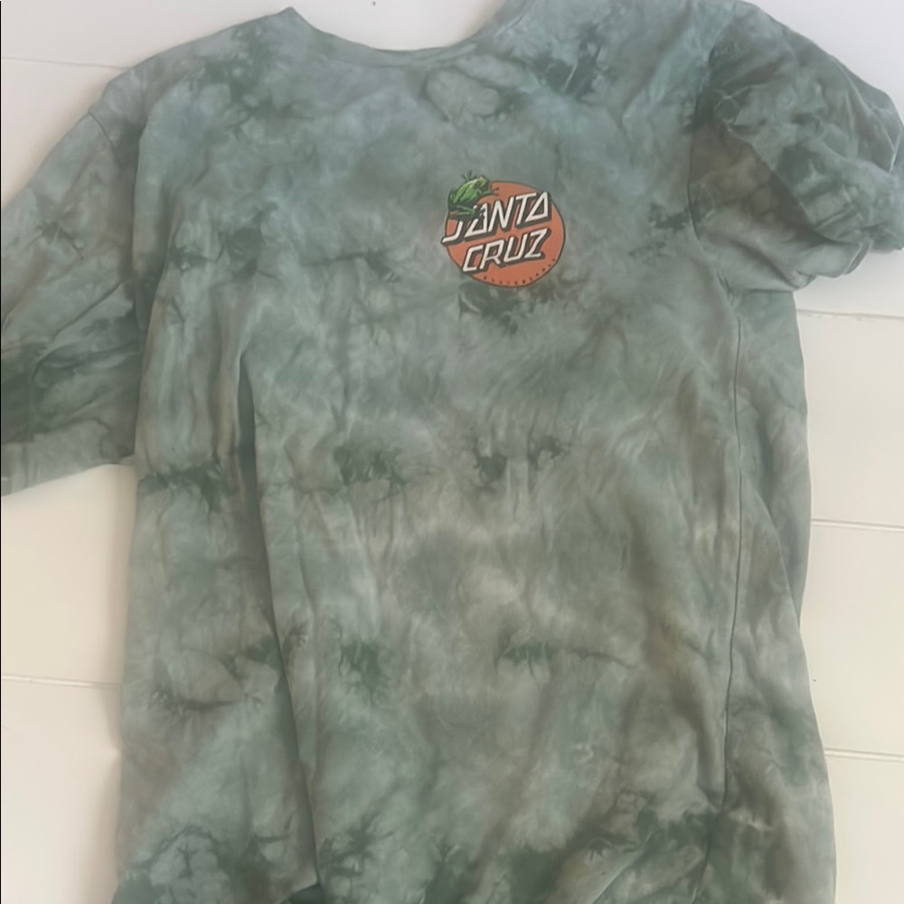 Santa Cruz Skateboards Green Short Sleeve Tee